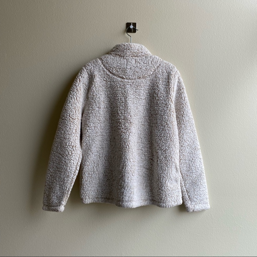 Time and Tru Cream Wooly Wubby Sherpa Pullover Sz. Medium - Picture 10 of 16